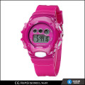 Reloj digital plástico impermeable 3atm, relojes de la manera adolescente